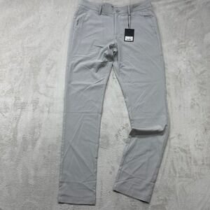 Yatta Golf Pants Mens 32x32 Light Grey Performance‎ Stretch Trousers Lightweight